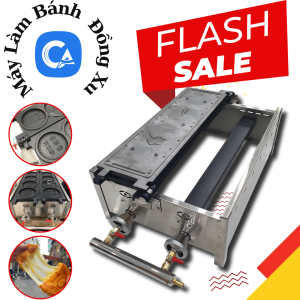 máy làm bánh đồng xu 3 khuôn