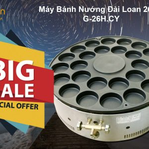 Máy bánh nướng Đài Loan chảo 26 lỗ