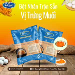 Bột làm nhân trứng muối trộn sẵn Canaan - bịch 1Kg