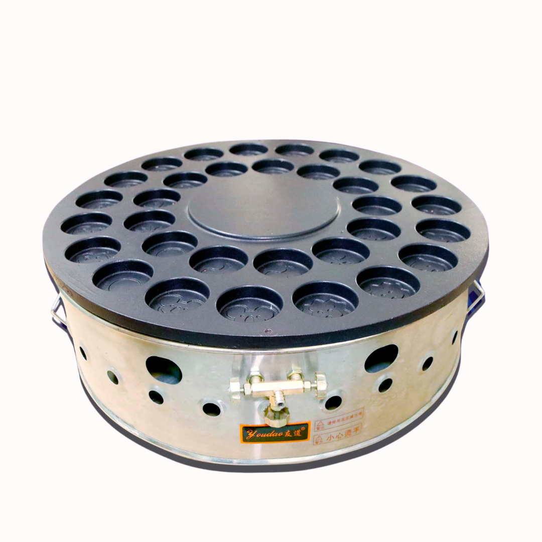 Máy bánh nướng Đài Loan chảo Gang 32 lỗ (Gas) - Ảnh 3