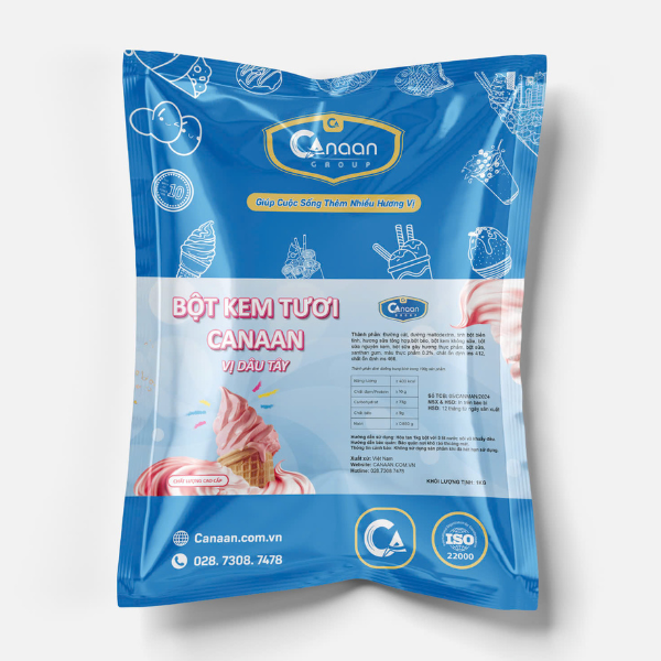 Bột làm kem tươi hương dâu - Ảnh 2
