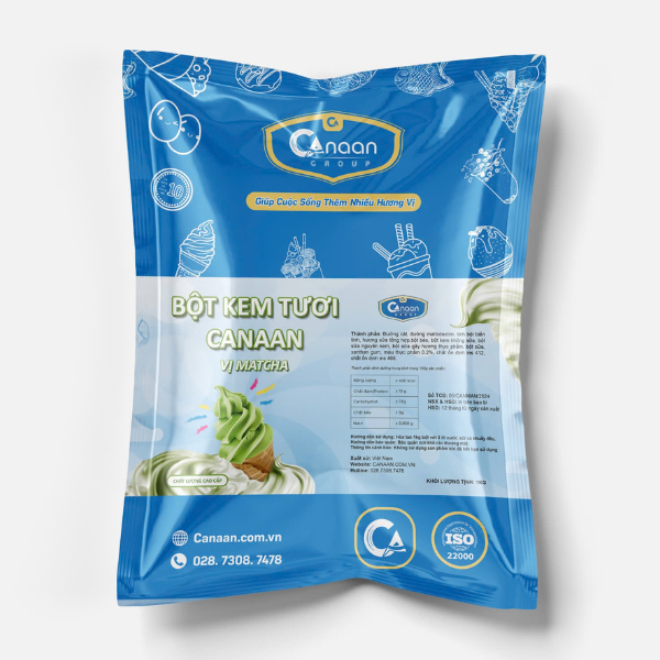 Bột làm kem tươi hương Matcha - Ảnh 2