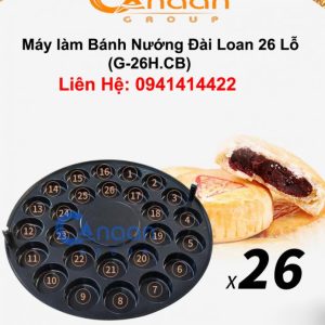 Máy làm bánh nướng Đài Loan chảo Gang