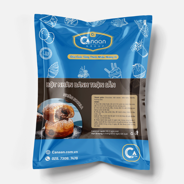 Bột làm nhân Socola trộn sẵn Canaan - Ảnh 2