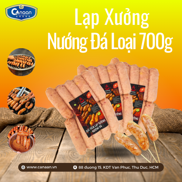 Lạp xưởng nướng đá khoái khẩu 700g