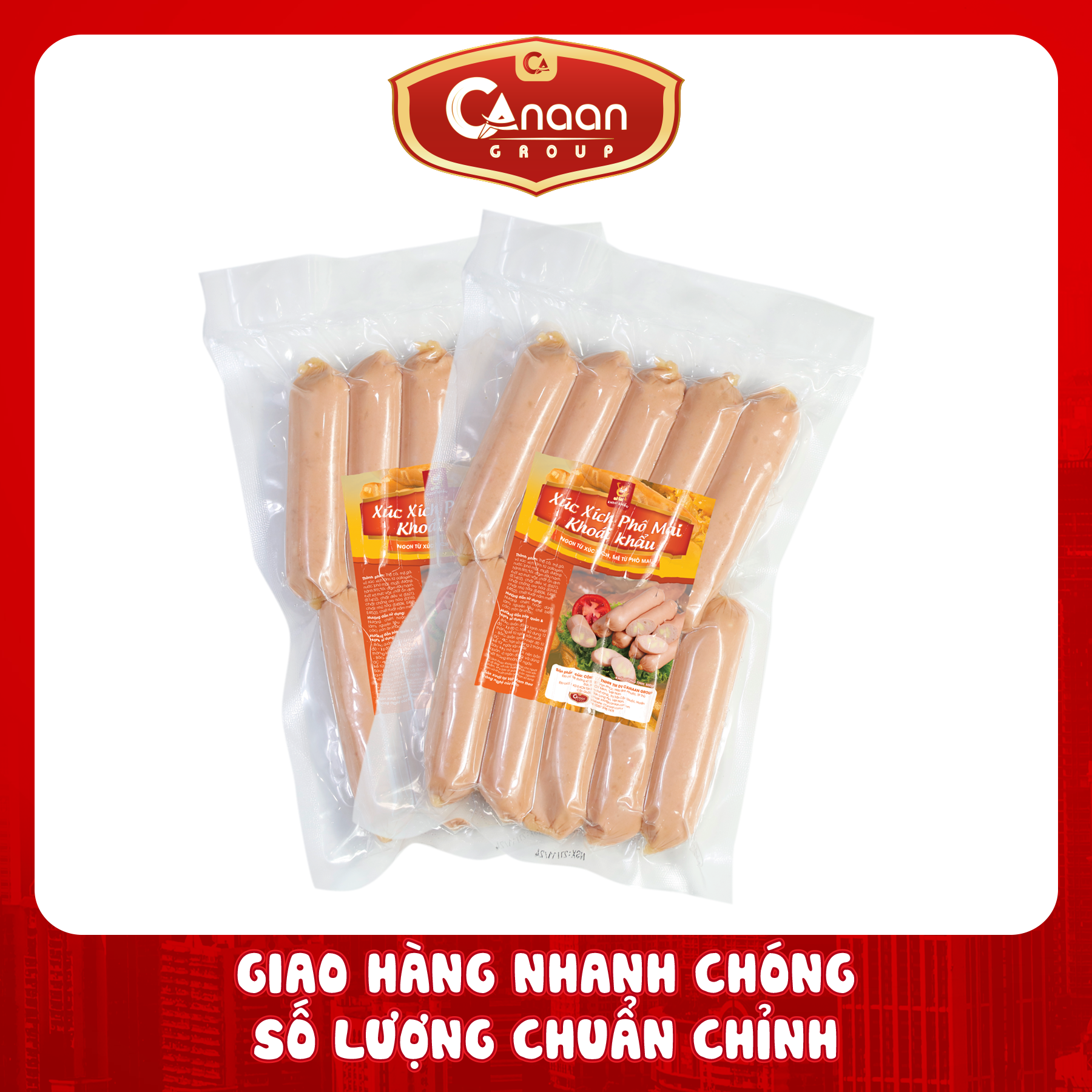 Xúc xích phô mai khoái khẩu 500g - Ảnh 2