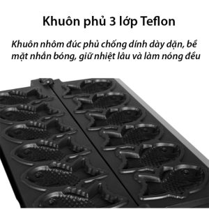 máy làm bánh cá Taiyaki 6 con cỡ lớn