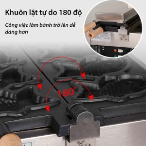 máy làm bánh cá Taiyaki 6 con cỡ lớn