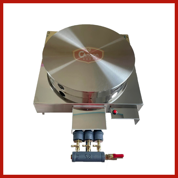Máy bánh kếp chảo đơn Inox dùng gas - Ảnh 2