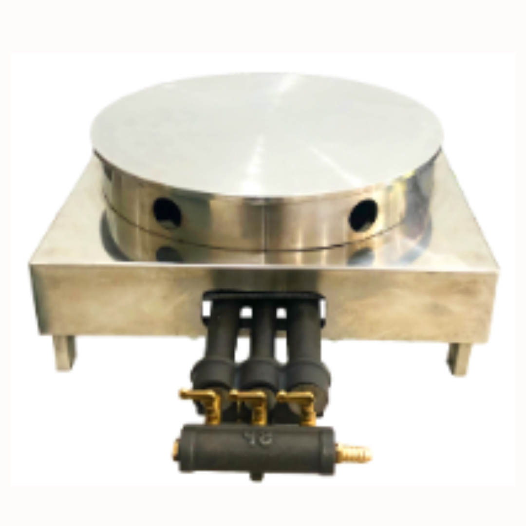Máy bánh kếp chảo đơn Inox dùng gas - Ảnh 4
