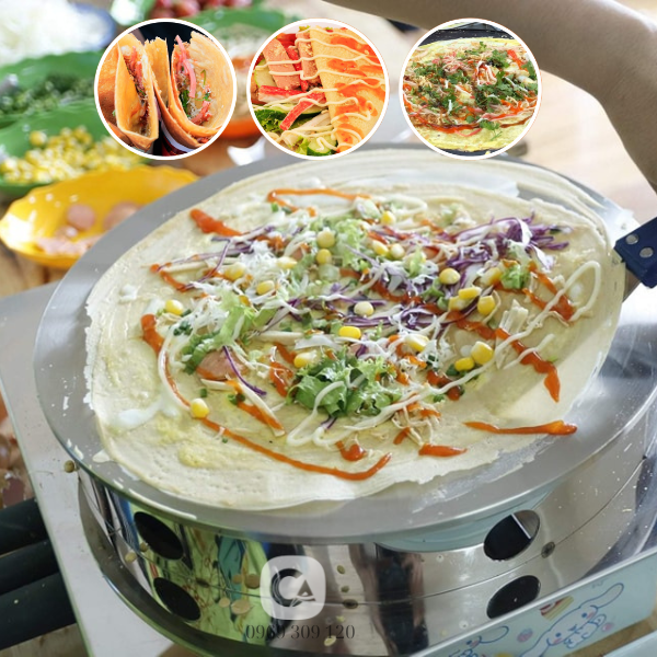 Máy bánh kếp chảo đơn Inox dùng gas - Ảnh 6