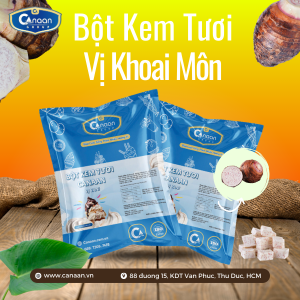 Bột làm kem tươi hương khoai môn Canaan