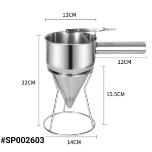 Bộ Phểu rót bột inox - 500ml