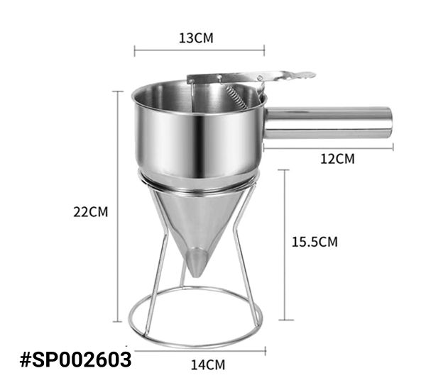 Bộ Phểu rót bột inox - 500ml