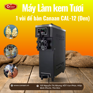 Máy làm kem tươi 1 vòi để bàn Canaan CAL-12 (Đen)