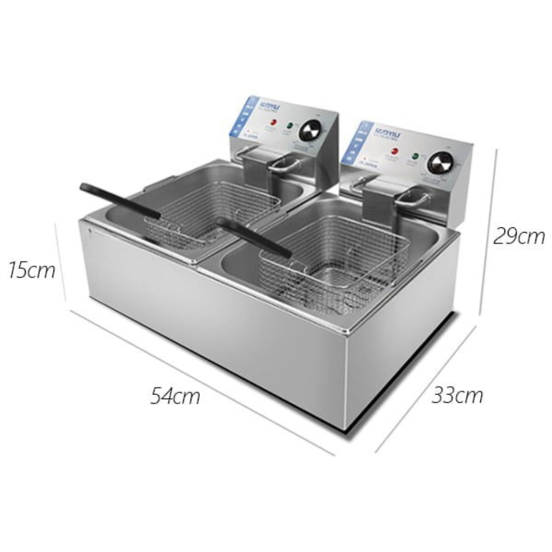 Bếp Chiên Đôi 12L Yili MH-82 - Ảnh 2