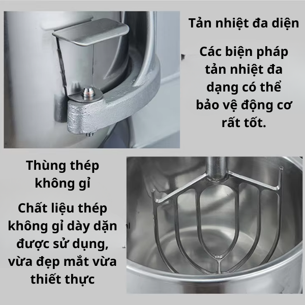 Máy trộn bột 60L B60M - Ảnh 5