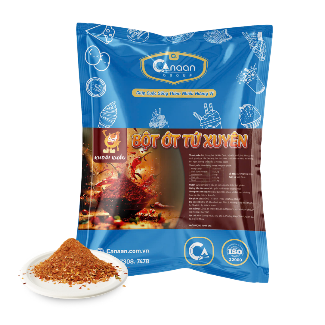 Bột Ớt Tứ Xuyên Khoái Khẩu 1 Kg