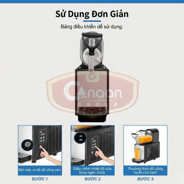 Máy Làm Slush Siro Tuyết 1 Ngăn 12L - Ảnh 3