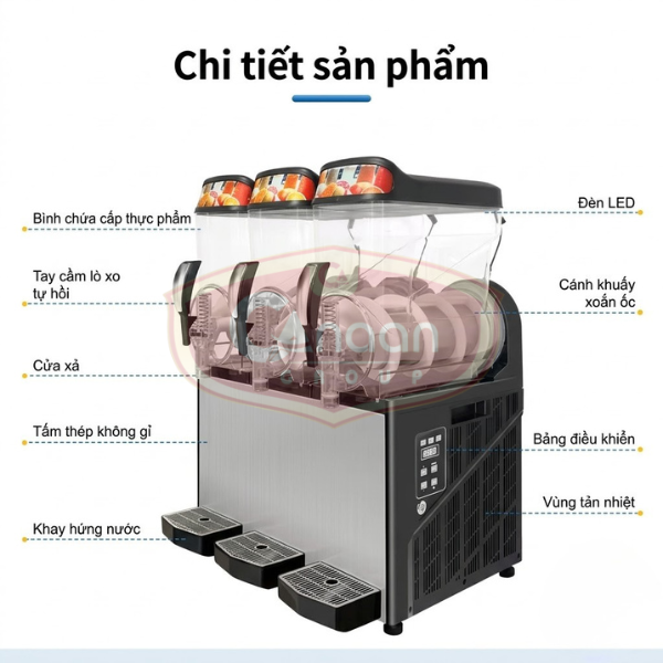 Máy Làm Slush Siro Tuyết 1 Ngăn 15L - Ảnh 7