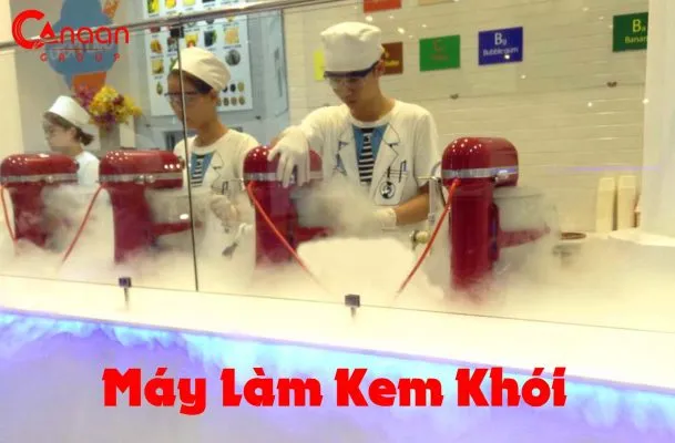 Quầy kem khói nitơ lỏng – mô hình kinh doanh đồ ăn vặt