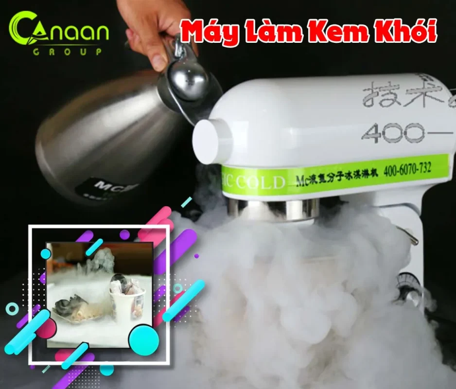 Máy làm kem khói nitơ lỏng MC Cold