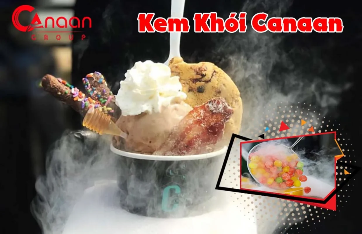 Ly kem khói Canaan – kem nitơ lỏng nhả khói hấp dẫn